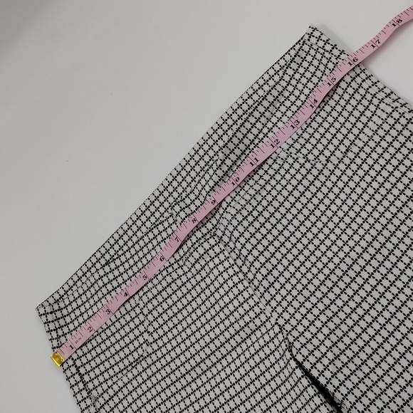 Sensational Collection crop pant black white print rayon blend stretch pants XL - Picture 5 of 10